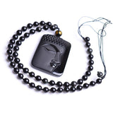 Elephant Spirit Obsidian Necklace