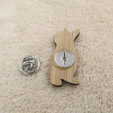 Wooden Woke Rabbit Pin