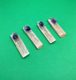 Twin Flame Amethyst Rose Quartz Pendant